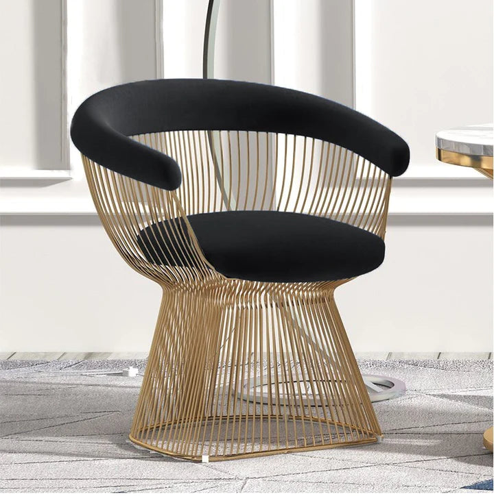 Swiss Royal Velvet Lounge Sofa Chair (Black)