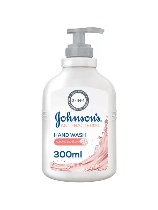 Johnson's Hand Wash, Anti-Bacterial, Almond Blossom, 300ml