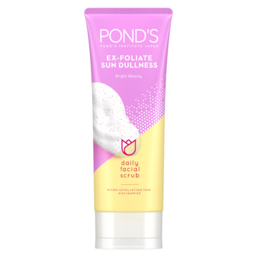 POND'S Bright Beauty Daily Facial Scrub with Niacinamide, Ex-Foliate Sun Dullness for smooth, soft, and glowing skin, 100g