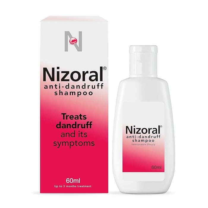 Nizoral anti dandruff shampoo, perfect for dry flaky and itchy scalp - 60 ml