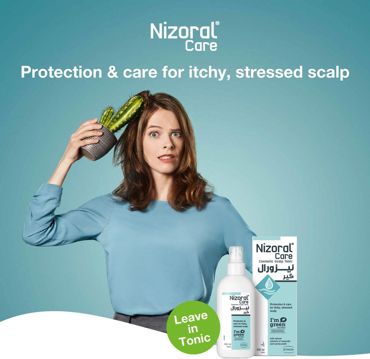 Nizoral Care Scalp Tonic - Protection & Care for Itchy and Stressed Scalp100ml