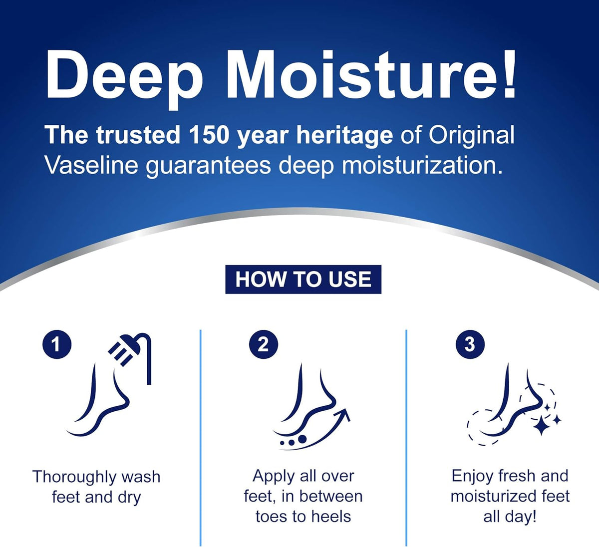Vaseline Foot Cream Deep Moisture, 55gm