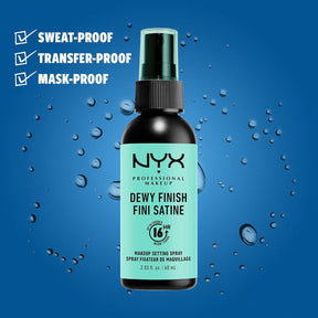 Nyx Dewy Finish Long Lasting Setting Spray - 60 ml, Mss02