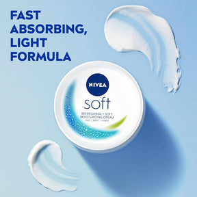 NIVEA Moisturising Cream, Soft Refreshing, Jar 300ml
