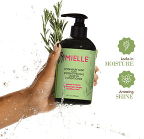 Mielle Organics Pomegranate & Honey Leave-In Conditioner, Moisturizing Curl Primer and Detangler, Repair Damage and Prevent Frizz, 12-Fluid Ounces