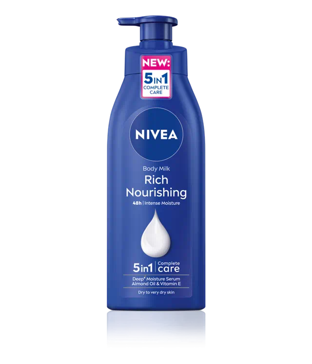 NIVEA Body Lotion Moisturizer for Extra Dry Skin, 48h Moisture Care, Nourishing Almond Oil & Vitamin E, 400ml