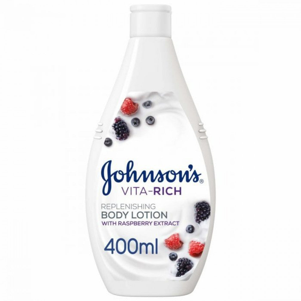 Johnson's Body Lotion - Vita-Rich, Replenishing Raspberry 400ml