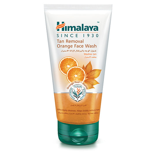 Himalaya Tan Removal Orange Face Wash Visibly Reduces Skin Tan And Smoothens Skin By Gently Removing Dead Skin Cells - 150 ml