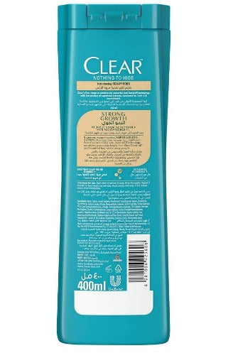 Clear Anti-Dandruff Shampoo Strong Growth, 400Ml