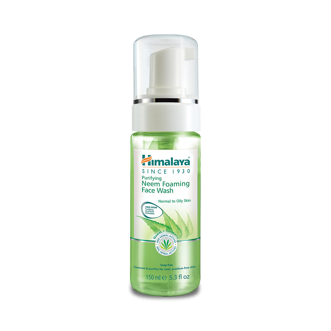 Himalaya Purifying Neem Foaming Face Wash Spreads smoothly, Removes Excess Oil & Impurities -150 Ml.
