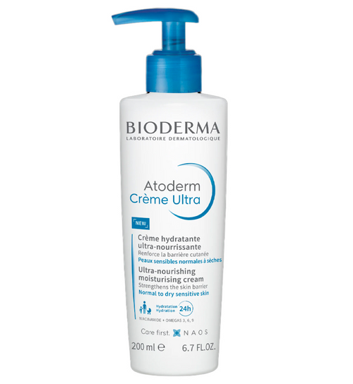 Bioderma Atoderm Ultra-Nourishing Cream for Normal to Dry Sensitive Skin, 200ml