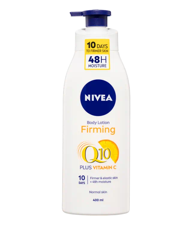 NIVEA Body Lotion Firming, Q10+ Vitamin C Firming, Normal Skin, 400ml