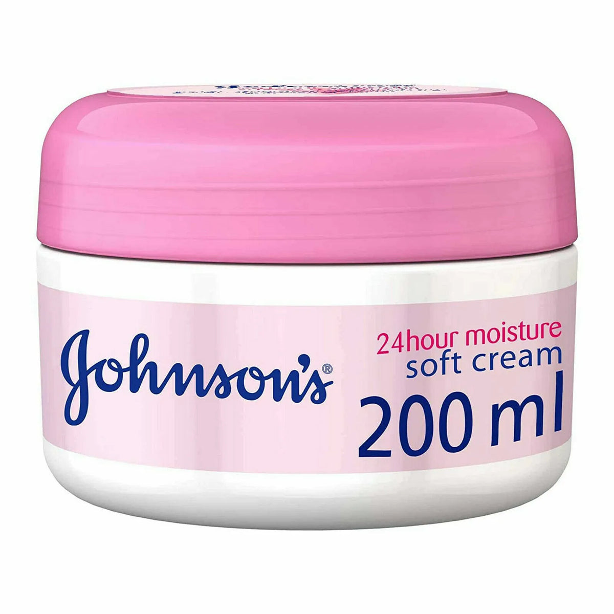 Johnson's 24 Hour Smooth Moisturizing Body Cream, 2 x 200ml Pack
